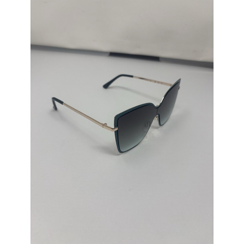 Kendall + Kylie KK4086 Women's Oversized Cat Eye Sunglasses Teal Gold Gradient